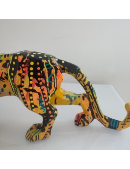 Contemporary pop art panther sculpture