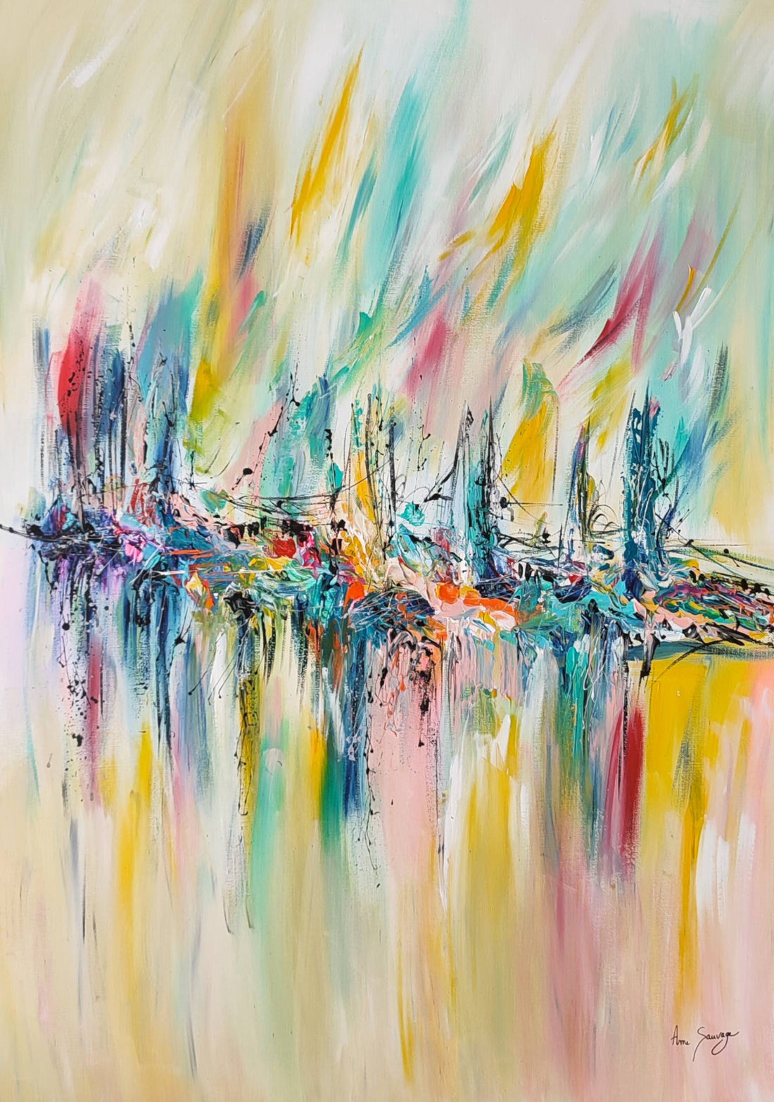 How to choose the right size for an abstract painting