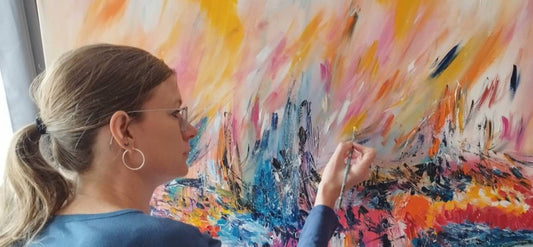 Welcome to Âme Sauvage: A French abstract artist creating original contemporary paintings