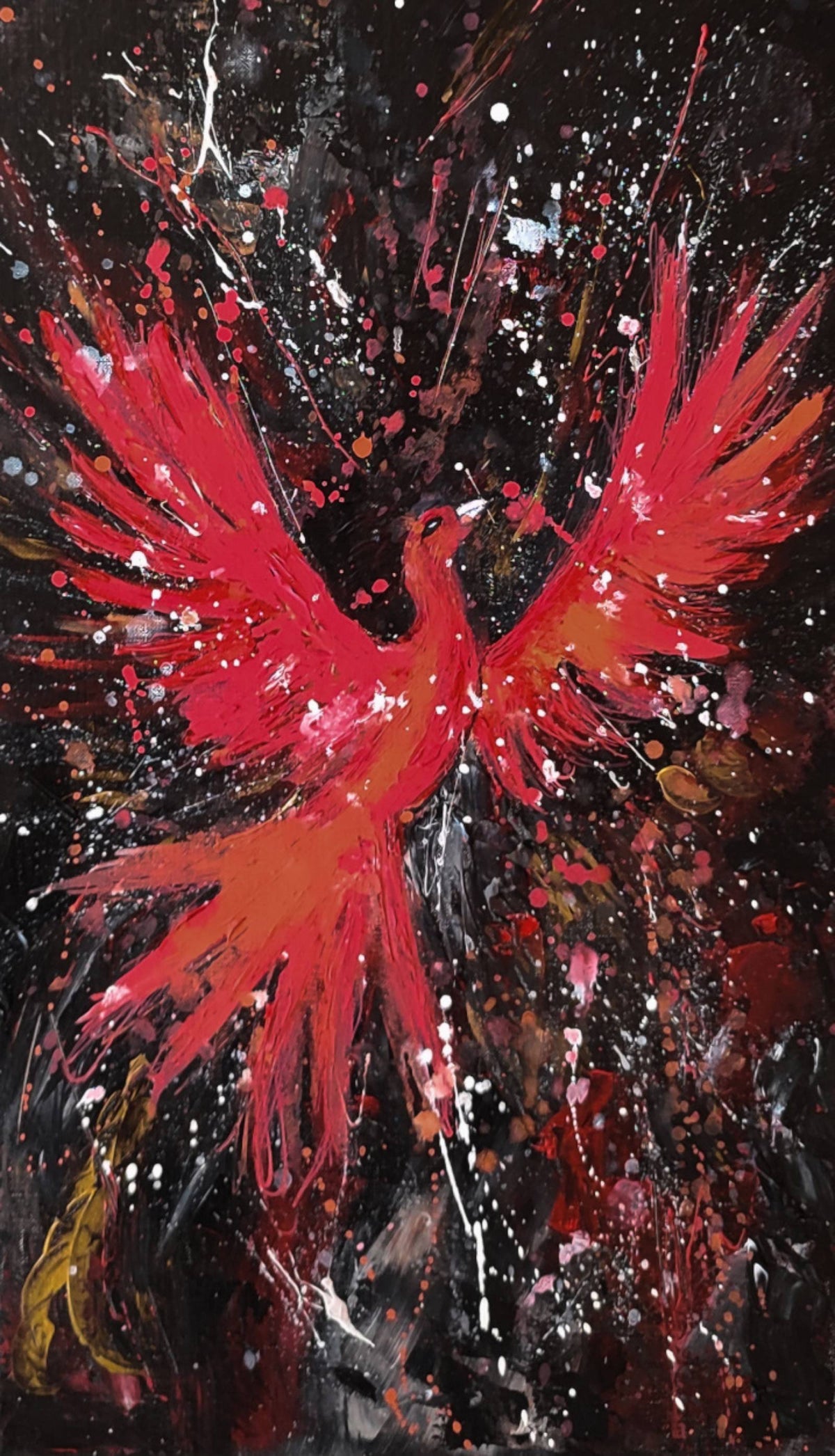 abstract painting phoenix