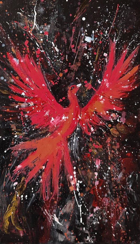 abstract painting phoenix