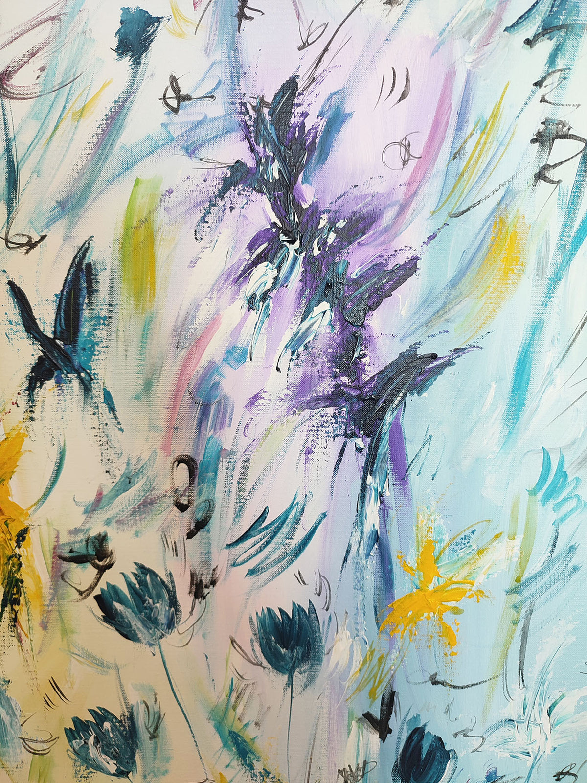 details of abstract painting