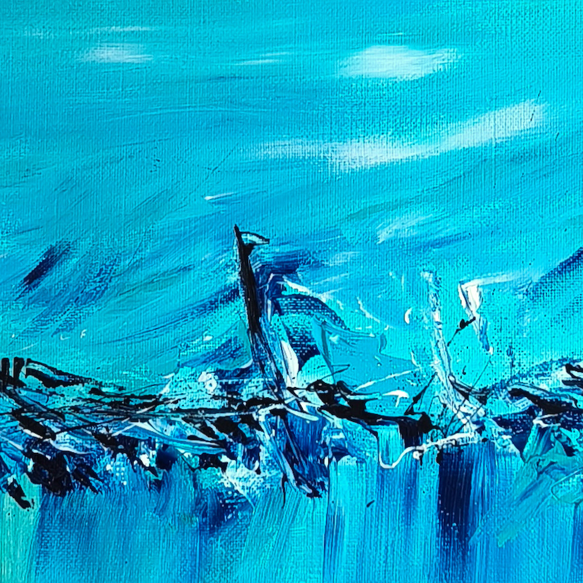 blue abstract art details 2
