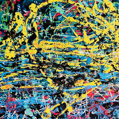 Details of expressionnist abstract painting