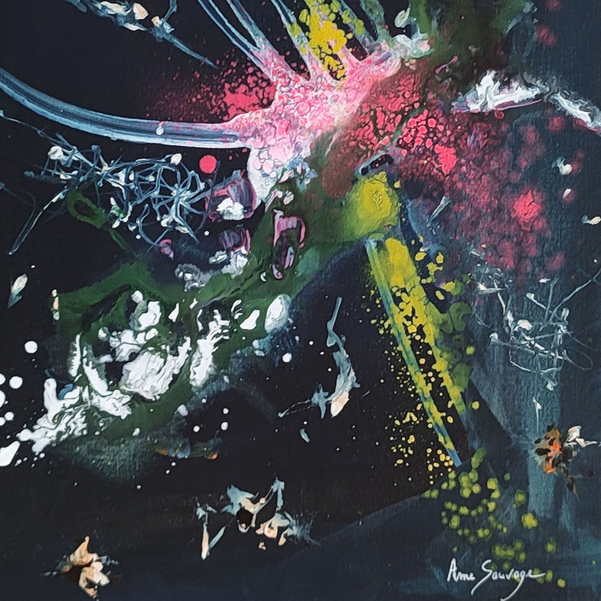 Contemporary bright abstract artwork 