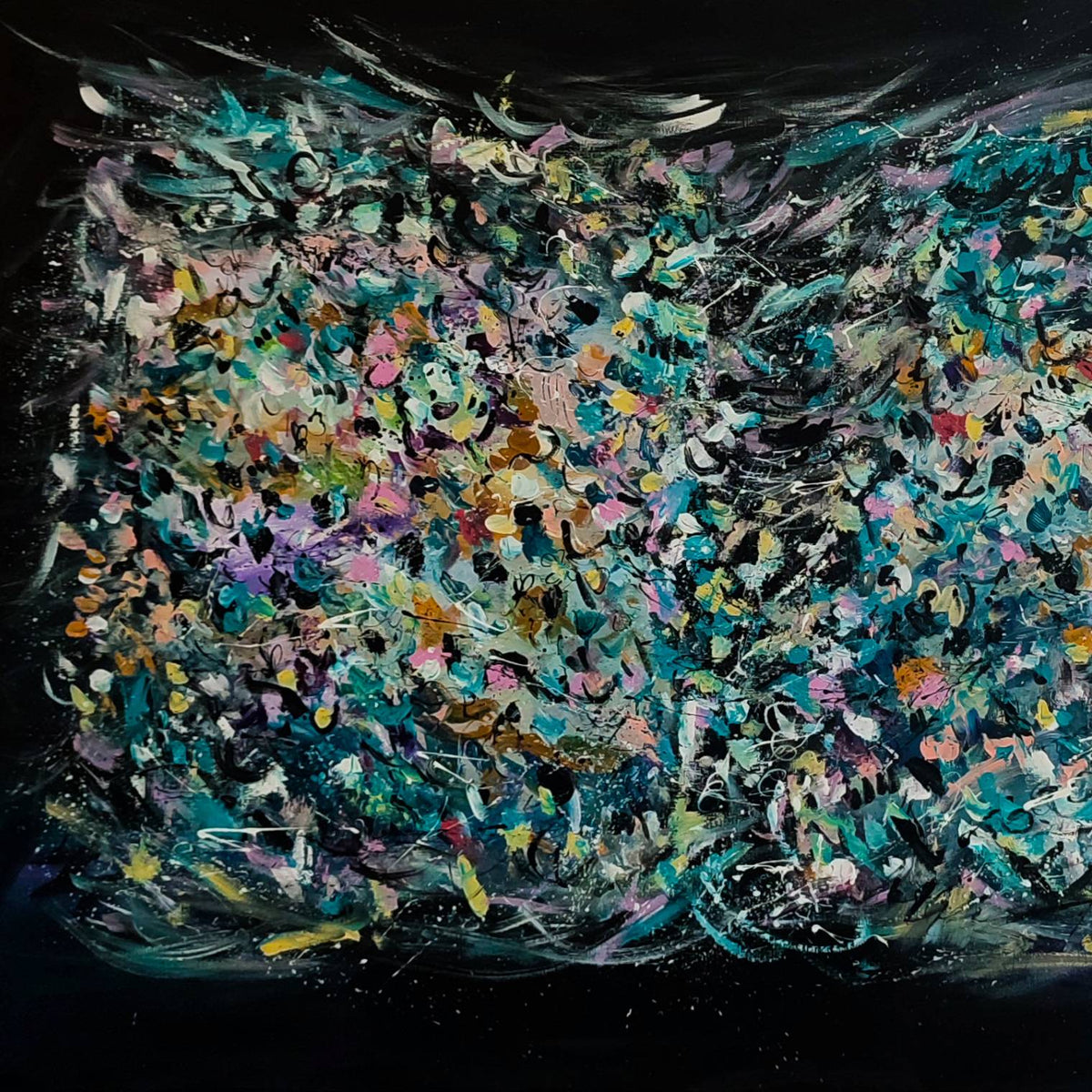large abstract art details