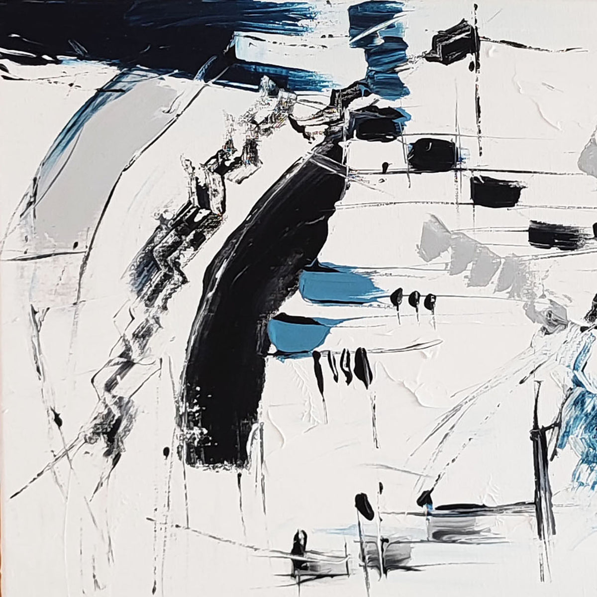 Contemporary minimalist abstract painting