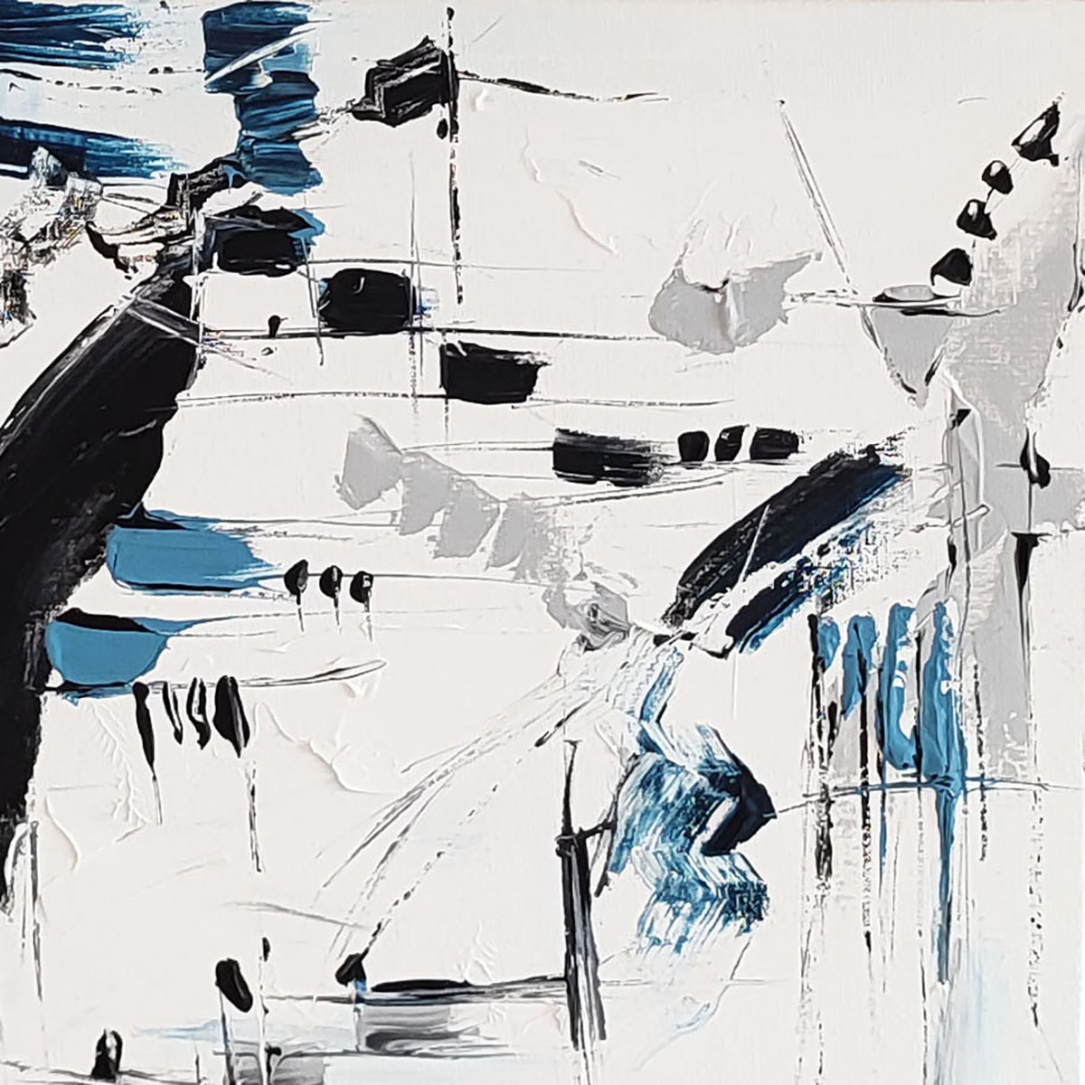 Contemporary minimalist abstract painting