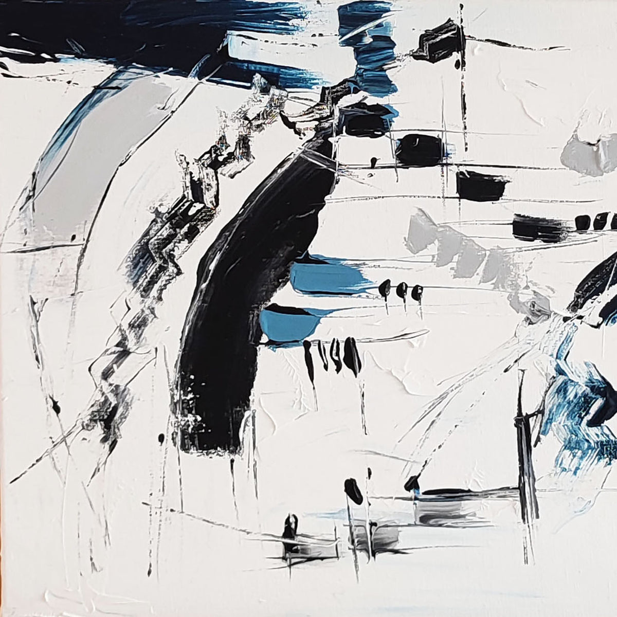 Contemporary minimalist abstract painting