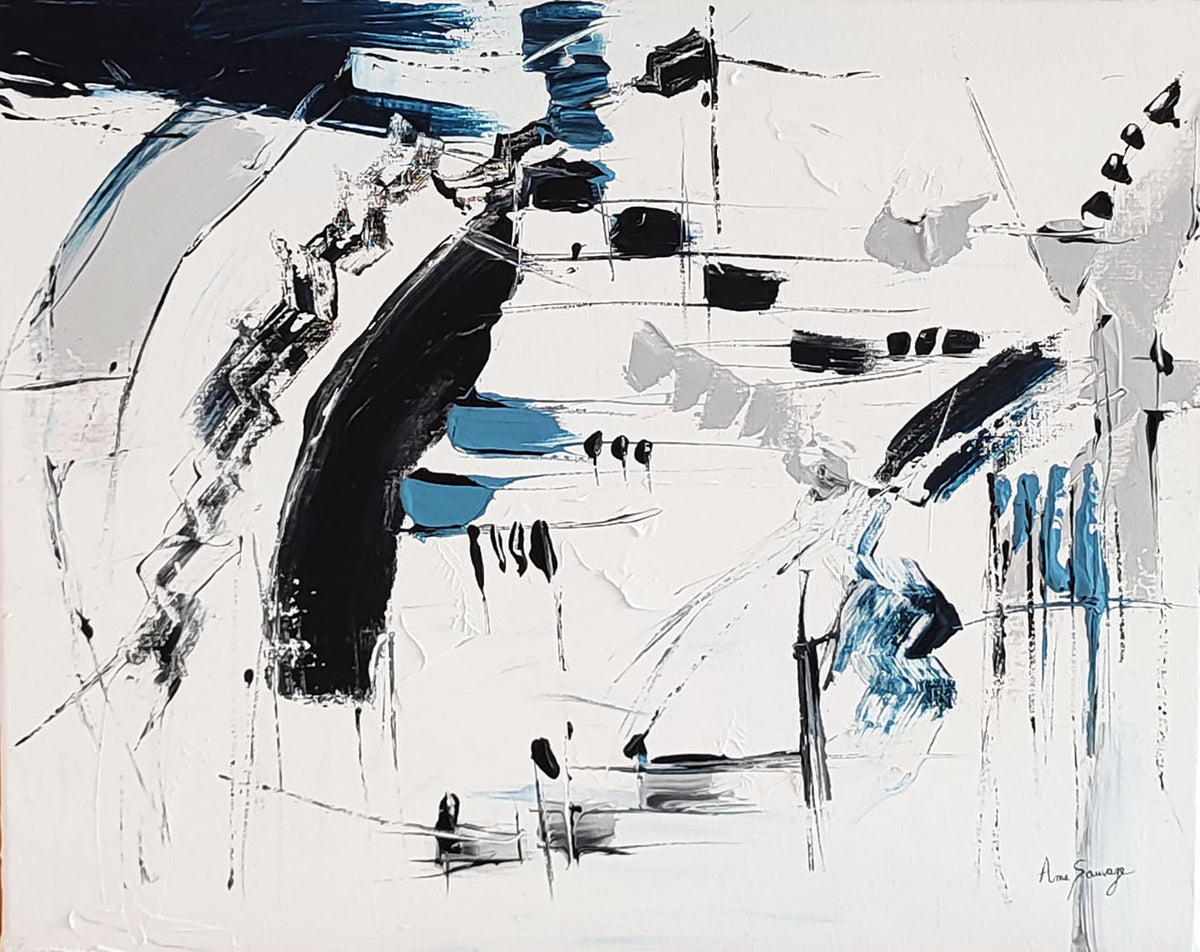 Contemporary minimalist abstract painting
