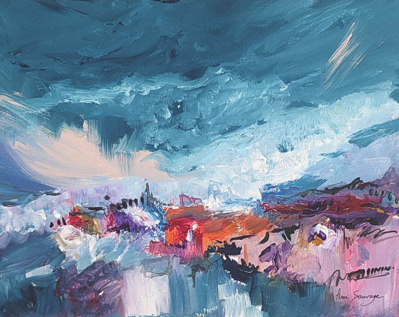 Contemporary small abstract painting