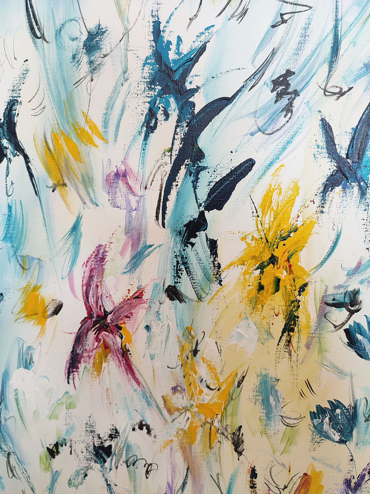 details of abstract flowers