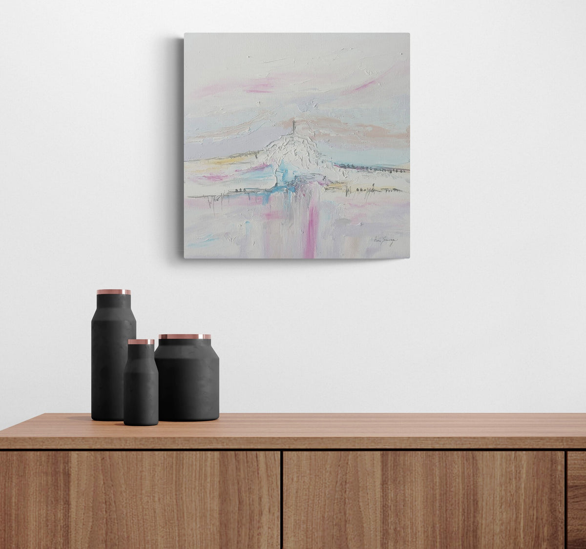 soft colors, abstract painting