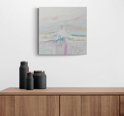 soft colors, abstract painting