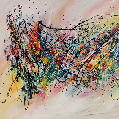 Une autre histoire – Colourful modern abstract painting