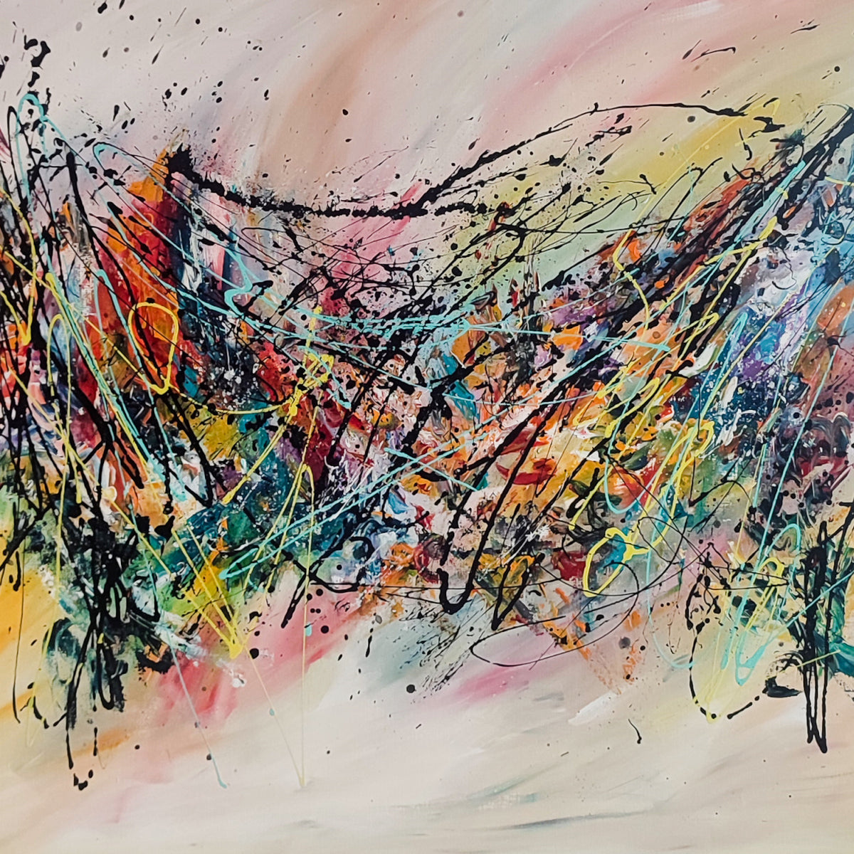 Une autre histoire – Colourful modern abstract painting