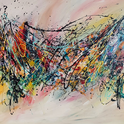 Une autre histoire – Colourful modern abstract painting