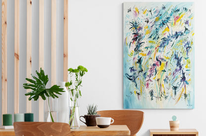 large-abstract-blue-panoramic-floral-painting