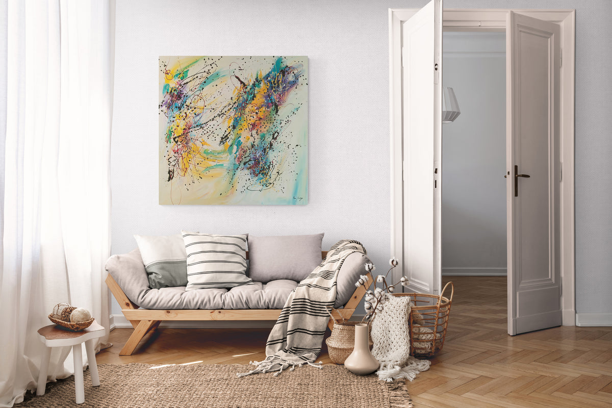 large colorful abstract painting
