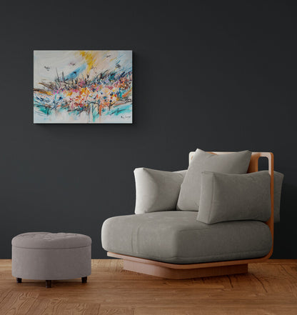 large colorful abstract painting