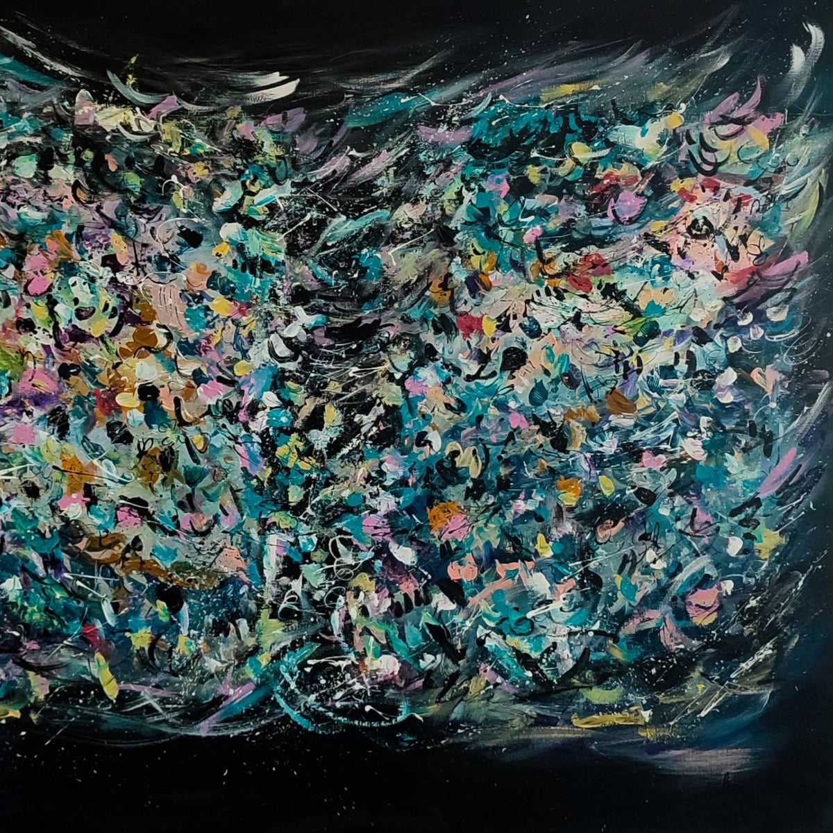 large painting details