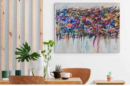 Histoires du monde – large original street art painting