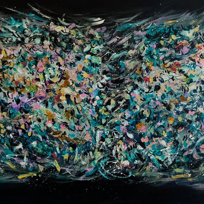 large contemporary abstract paintings details