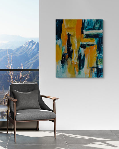 large and textured contemporary artwork