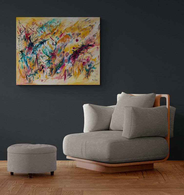 large-yellow-abstract-painting