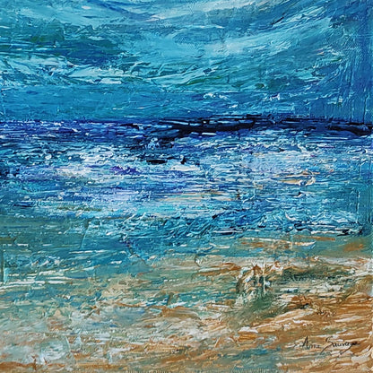 Marine landscape painting by French contemporary artist