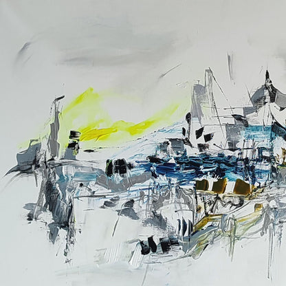 Contemporary minimalist abstract artwork 