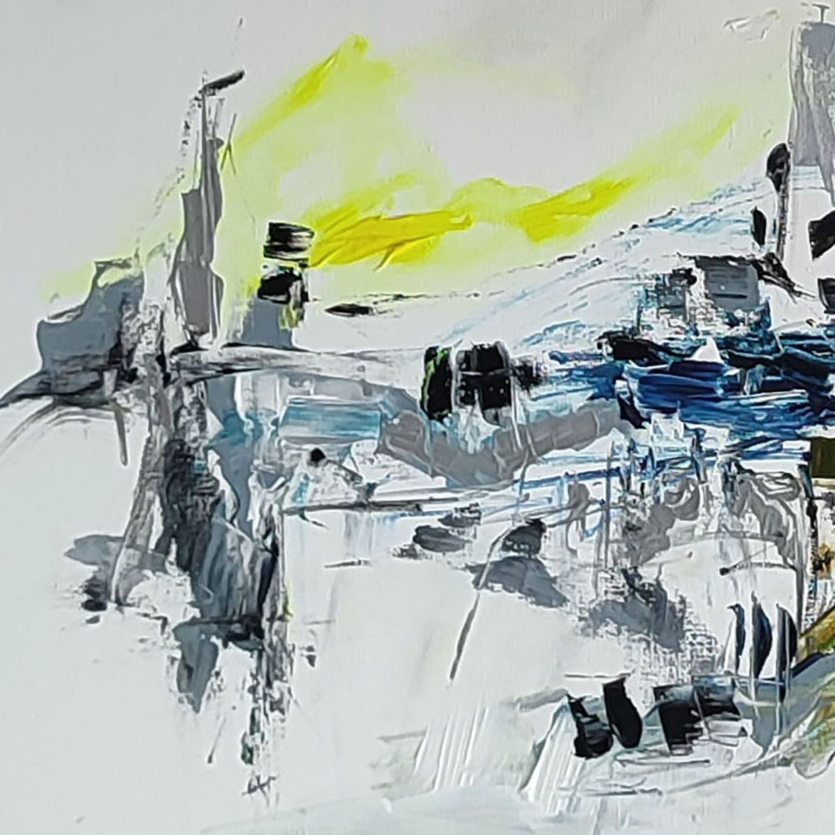 Contemporary minimalist abstract artwork 