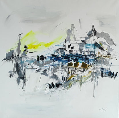 Contemporary minimalist abstract artwork 