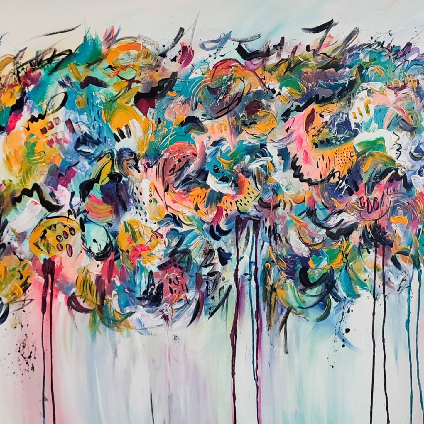 colorful contemporary abstract painting