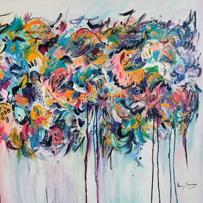 colorful contemporary abstract painting