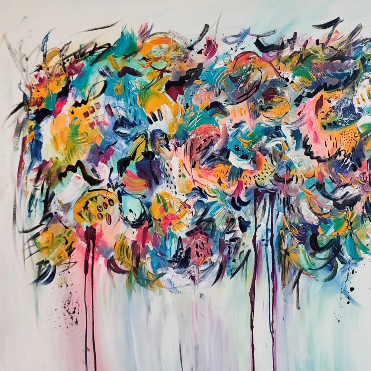 colorful contemporary abstract painting
