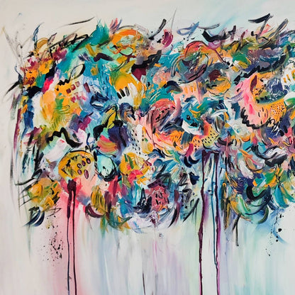 colorful contemporary abstract painting