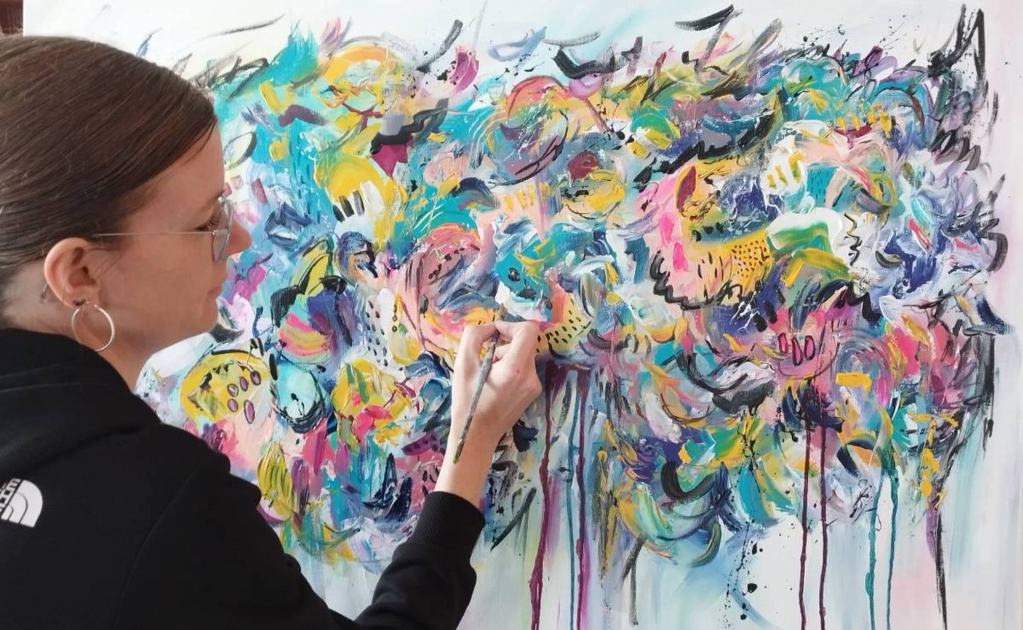 colorful contemporary abstract painting