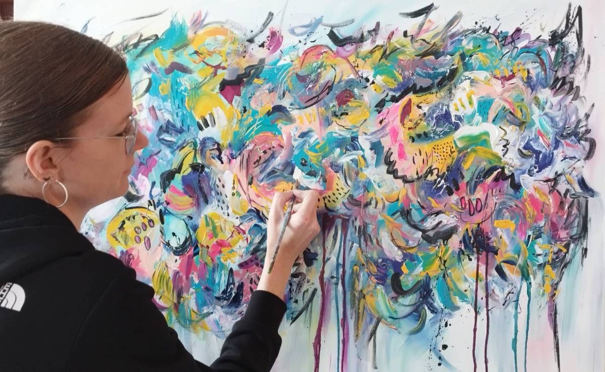 colorful contemporary abstract painting