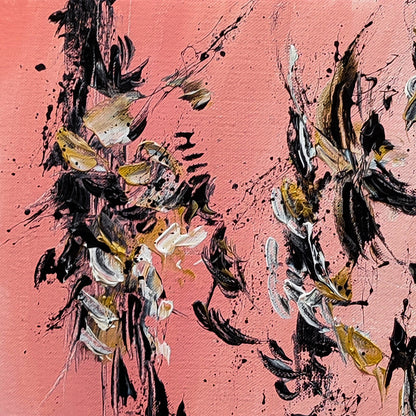 Pink abstract painting
