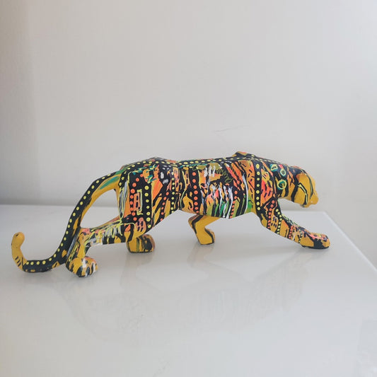 Contemporary pop art panther sculpture