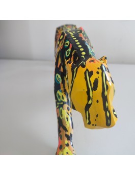 Contemporary pop art panther sculpture