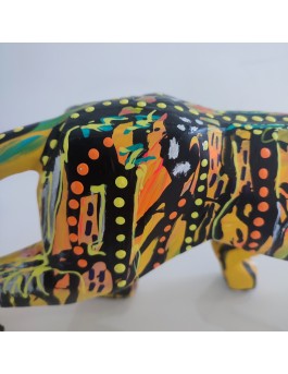Pop art panther sculpture for contemporary home 