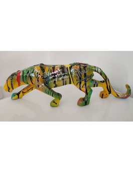 Resin panther pop art design statue