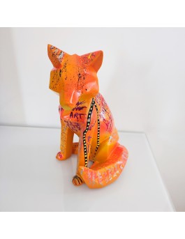 Pop art fox street art sculpture 