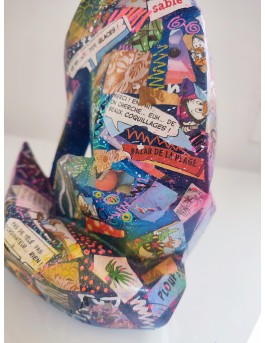 Unique design fox sculpture in pop art style 