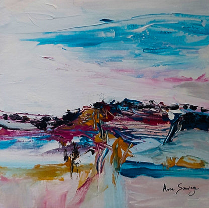 Original modern small-format abstract canvas 