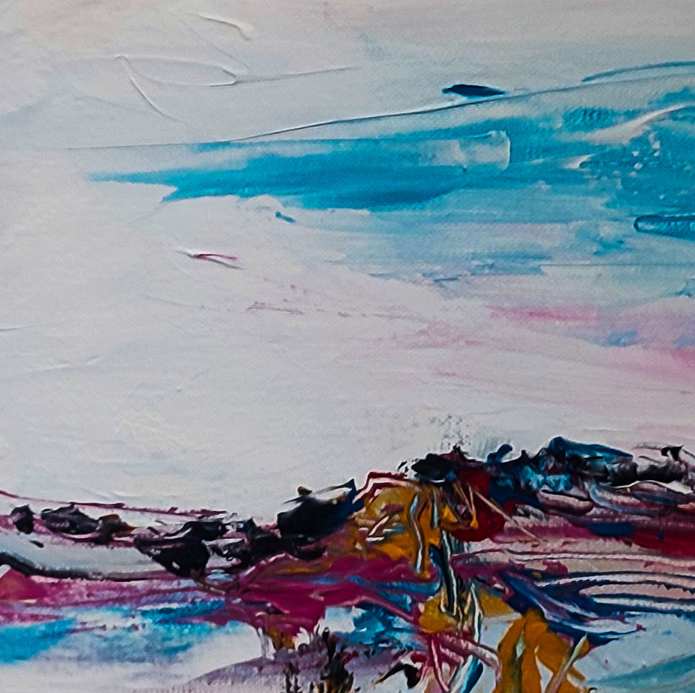 Original modern small-format abstract canvas 