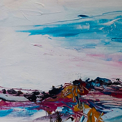 Original modern small-format abstract canvas 