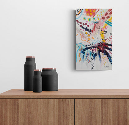Small multicoloured abstract artwork
